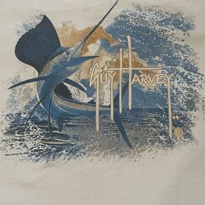 Guy Harvey Unisex Sailfish Scene Graphic T-Shirt Multicolor Size Large